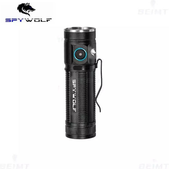 Spywolf Επαναφορτιζόμενος Φακός LED IP65 με Μέγιστη Φωτεινότητα 12000lm