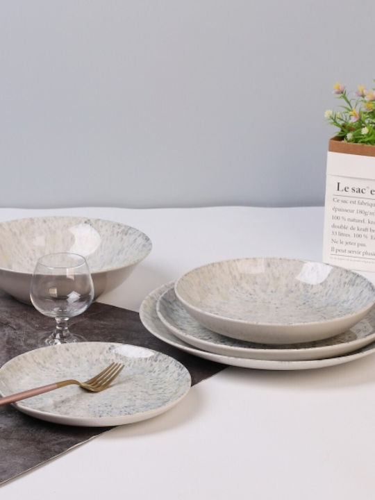 Cryspo Trio White Porcelain Dinnerware Set 20pcs