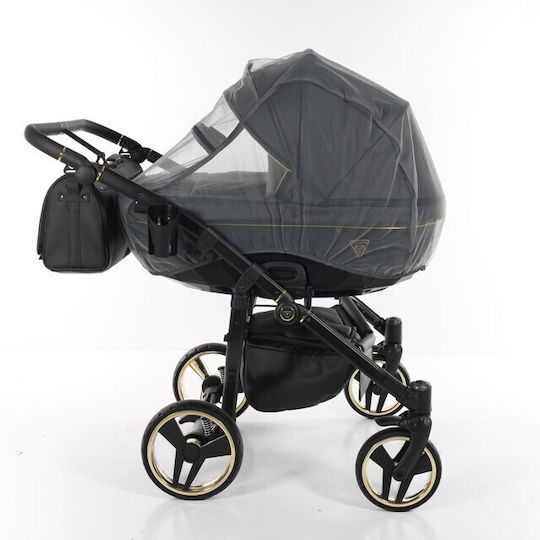Junama Fluo Line Duo Adjustable Double Stroller Suitable for Newborn Black