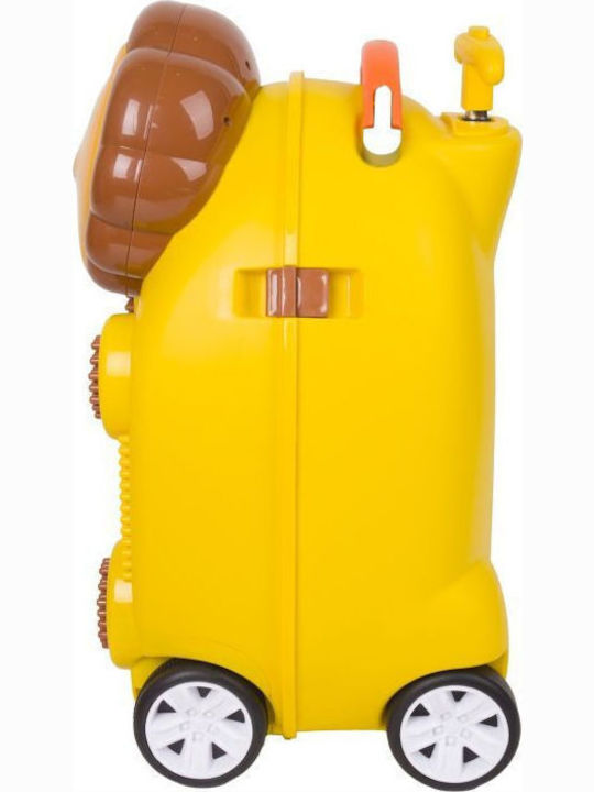 Zoolittle Kids Cabin Hard Suitcase Brown with 4 Wheels Height 47.5cm