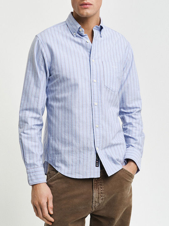 Gant Cotton Shirt Light Blue