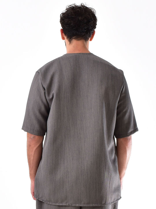 Shirt Πουκάμισο σε Oversized Γραμμή Grey