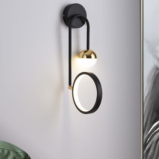 Atman Lamp Wall LED Black 21x48x48cm Atman Lamp Wall LED Black 21x48x48cm
