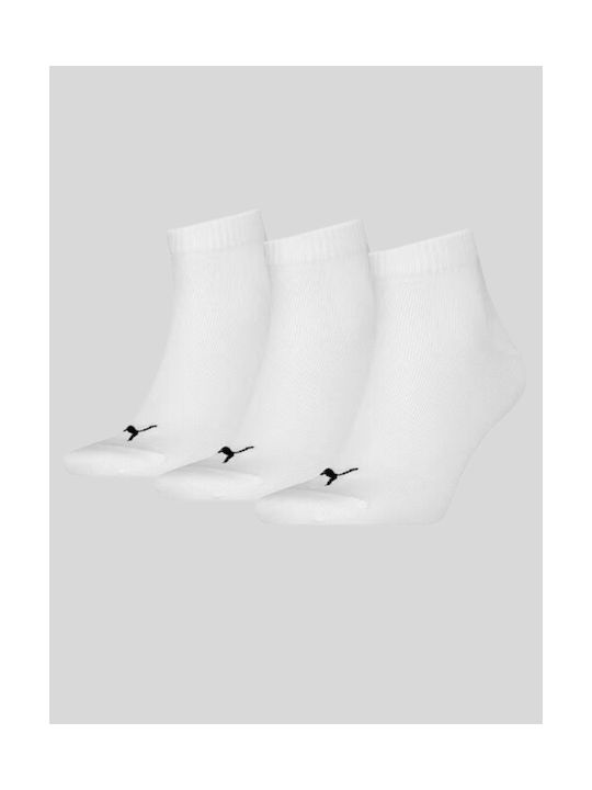 Puma Unisex Athletic Socks White 3 Pairs