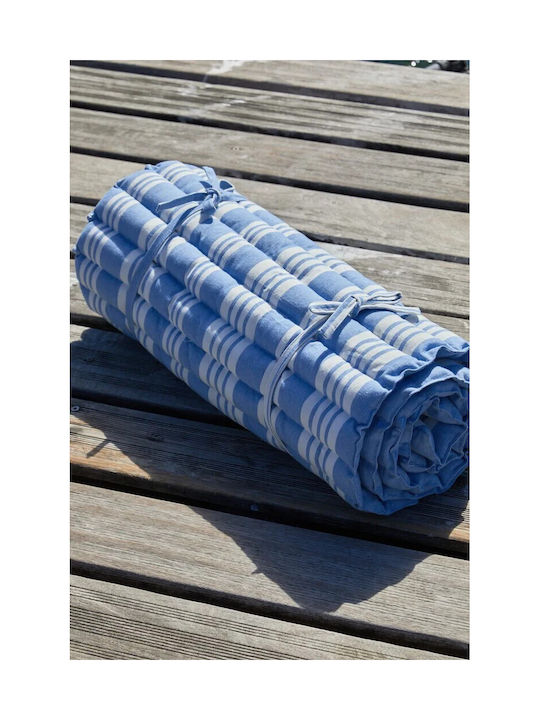 Calma House Gartenstuhlkissen Paletten Blau 60x175cm