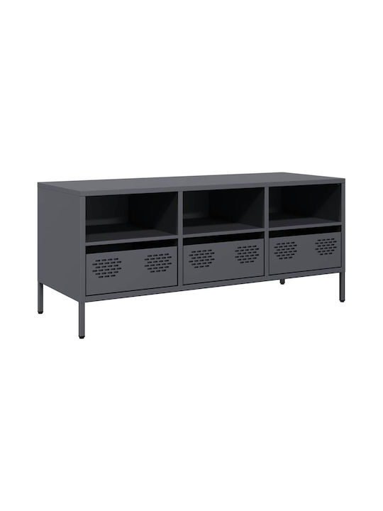 TV Stand Metal Charcoal L101.5xW39xH43.5cm