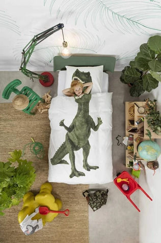 Snurk Set Kids Duvet Cover Single White