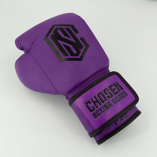 Chosen Mănuși de Box din Piele pentru Competiție Violet