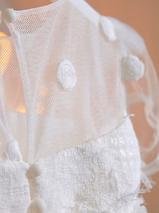 Stova Bambini White Baptism Dress made of Tulle