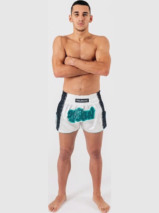 Fujimae Ανδρικό Σορτσάκι Kick/Thai Boxing Λευκό