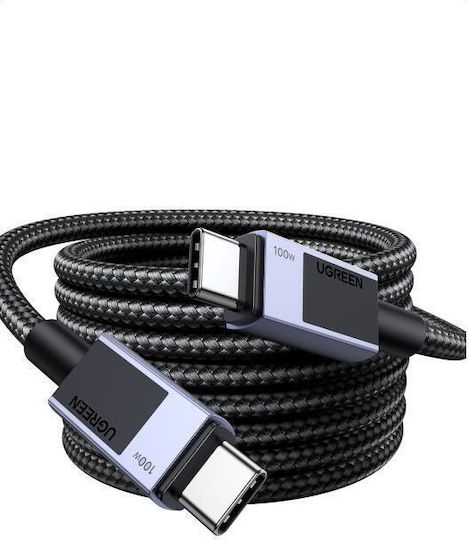Ugreen USB 2.0 Cable USB-C Male - USB-C 100W PD Black 1m 45063
