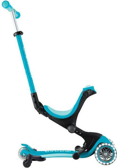Globber Kinderroller Klappbar 3-Rad mit Sitz Aqua