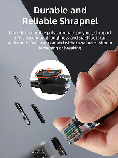 Cabletime Cat.6 Gigabit Ethernet Network Cable 5m Black