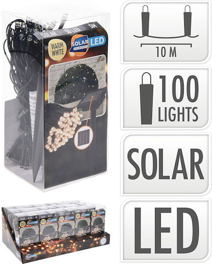 Lifetime Hängend Solarleuchte Girlande Warmes Weiß mit Fotokontakt IP44