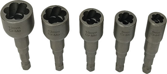 SKS Tools Σετ Εξωλκείς για Βίδες 5τμχ