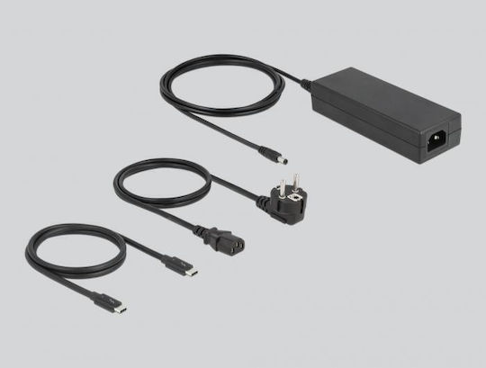DeLock Thunderbolt 4 Docking Station με 4K και σύνδεση 2 Οθονών Ασημί (64157)