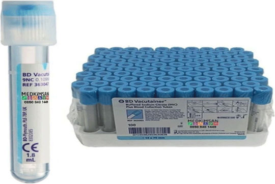 BD Vacutainer Σωληνάρια Αιμοληψίας 100τμχ 2.7ml