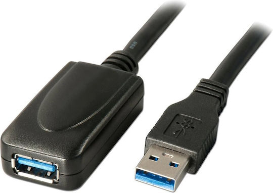Cablu USB Premiumcord USB-A USB-A 5 M Negru Ku3rep5