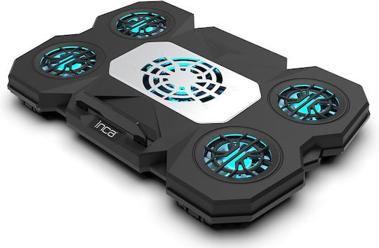 Inca INC-614GMS Cooling Pad για Laptop έως 17" με 4 Ανεμιστήρες και Φωτισμό