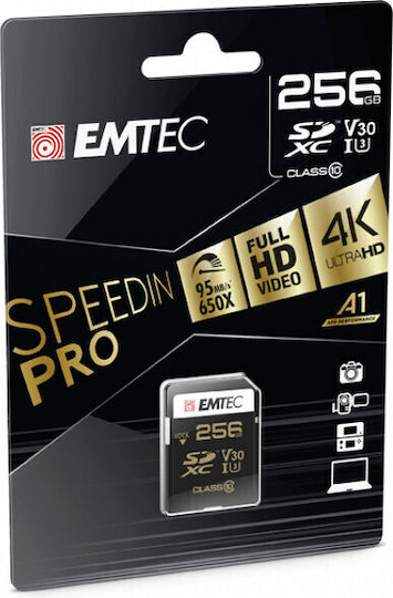 Emtec Speedin Pro SDXC 256GB U3 V30 A2 UHS-I 85MB/s