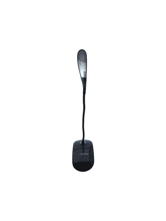 Esperanza Deneb LED Office Lamp with Flexible Arm and Clip in Black Color