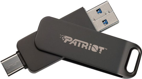 Patriot Rage R550 1.0TB USB 2.0 Stick with connection USB-A & USB-C Black