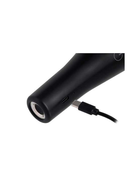 Active Jet Wiederaufladbar LED Schreibtischlampe in Schwarz Farbe