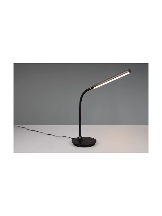 Trio Lighting Επιτραπέζιο LED Φωτιστικό Γραφείου σε Μαύρο Χρώμα