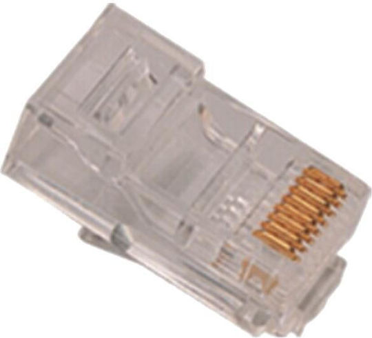 Tele Βύσμα RJ-45 male Διάφανο TA-1003