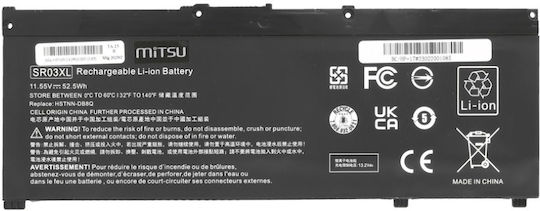 Mitsu Compatible Battery for HP Omen / Pavilion HP Gaming 15, HP Gaming 17, HP Omen 15-DC with 4545mAh