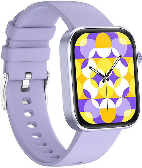 Colmi P71 45mm Smartwatch mit Pulsmesser (Lila)