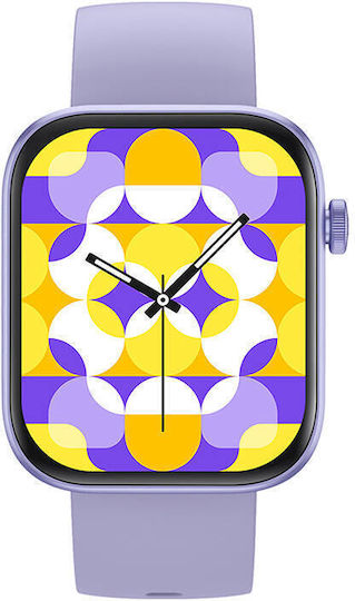 Colmi P71 45mm Smartwatch mit Pulsmesser (Lila)