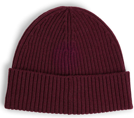 Beanie Beanie Knitted in Burgundy color