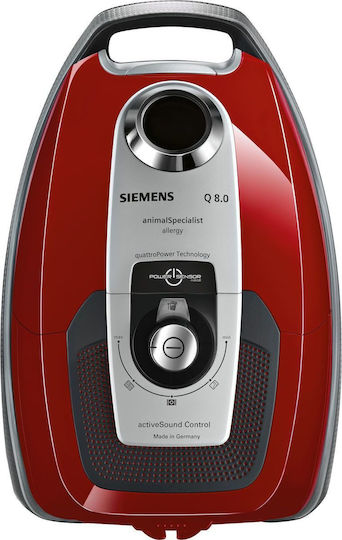Siemens VSC7AC342 Vacuum Cleaner 650W Bagged 5lt Red