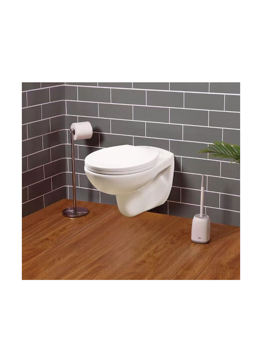 Gloria Alina Wandhängende Toilette Randlos mit Deckel Sanftes Schließen Weiße