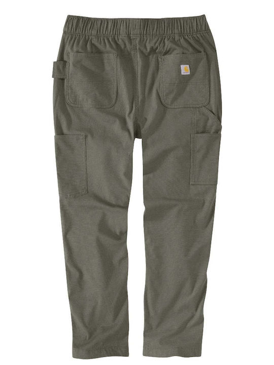 Carhartt Women's Fabric Trousers in Relaxed Fit Dusty Olive