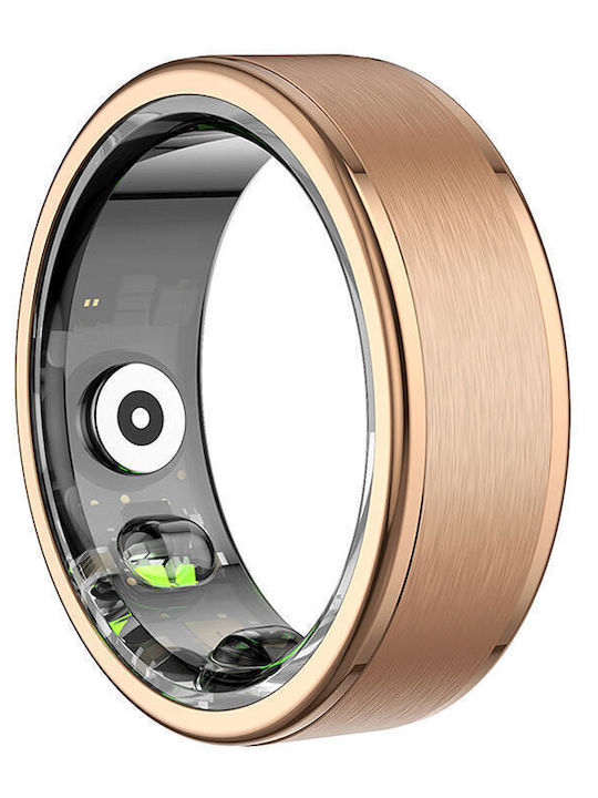 Colmi R03 Smart Ring 18.1mm Αδιάβροχο με Παλμογράφο Χρυσό