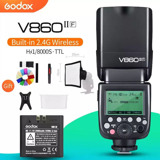 Godox V860ii-f Speedlite Ttl Support High-speed Sync Fujifilm