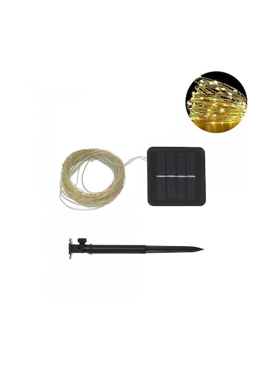 Lights LED 20m. Warm White Solar in String 1pcs