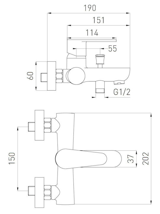 Complete Ferro Cordoba Set Basin Mixer + Bath Shower Mixer + Shower System 3 Functions Fully Chrome Plated