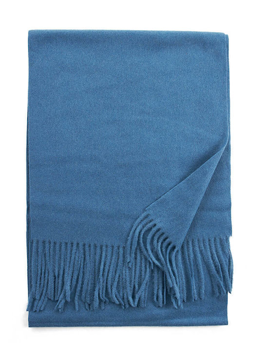 Verde Women's Wool Scarf Blue