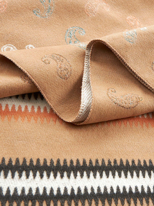 Frauen Wollschal Beige
