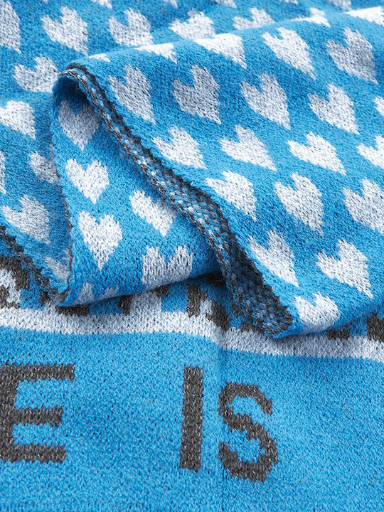 Women's Wool Scarf Blue