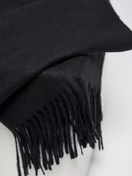 Frauen Wollschal Schwarz