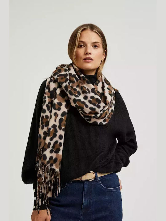 Frauen Wollschal Beige