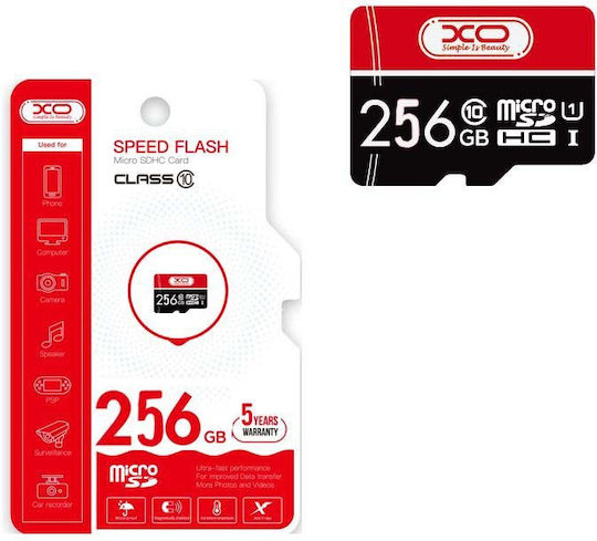 XO Flash Card 256GB U1 90MB/s Cu Adaptor