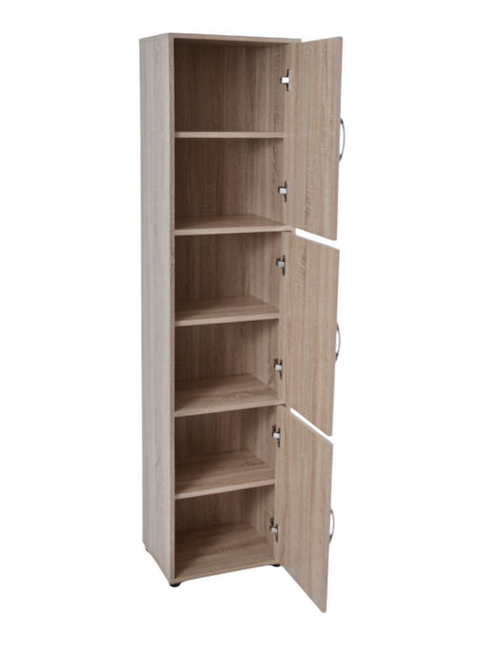 Ankor Floor Bathroom Shelf Wooden 40x30x166cm