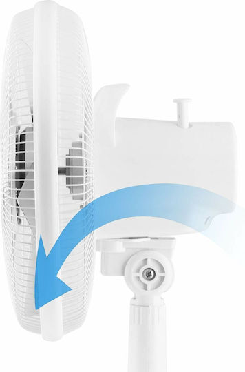 Emerio Tischventilator 40W Lüfterdurchmesser 30cm Weiß