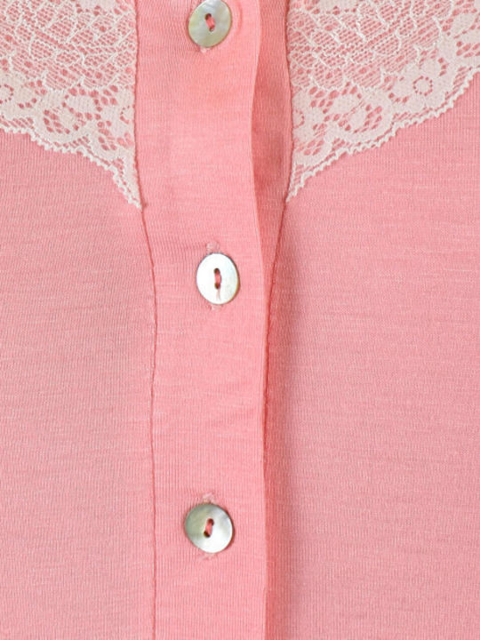 Koyote Winter Damen Nachthemd Rosa