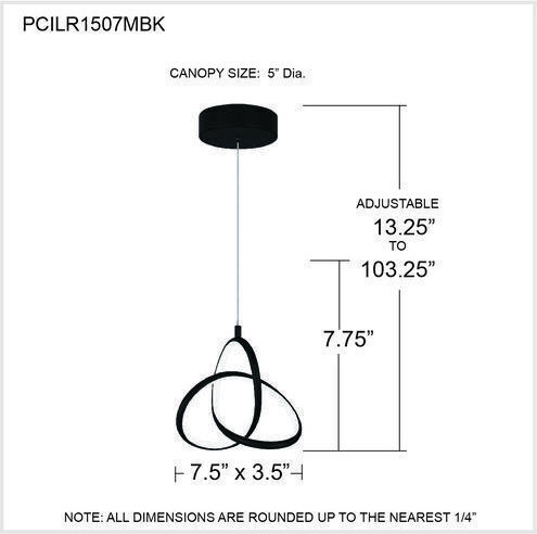 Home Lighting Lustră Negru